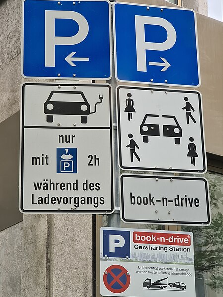Verkehrszeichen Car-Sharing