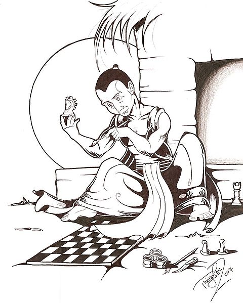 Sissa erfindet das Schach